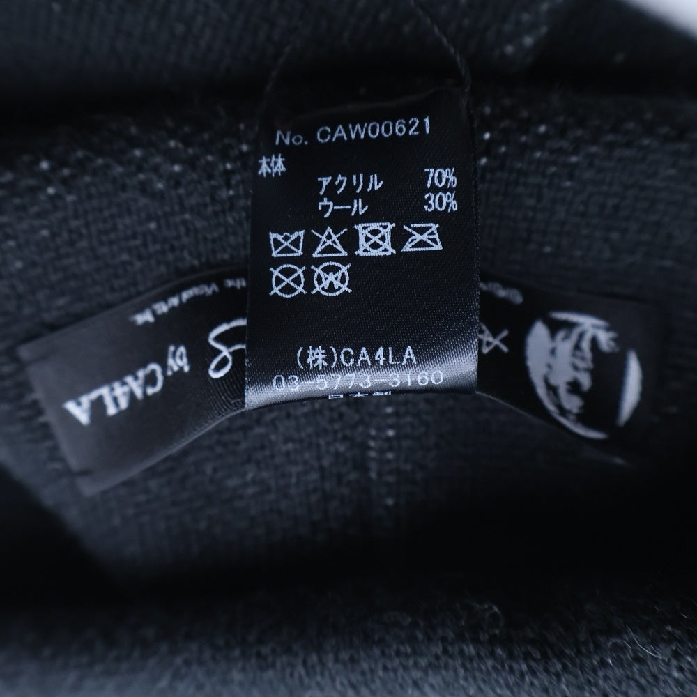 CA4LA(カシラ) the PHILOSOPHY OF ANDY WARHOL KNIT CAP アクリル ニット帽 ビーニー ブラック CAW00621