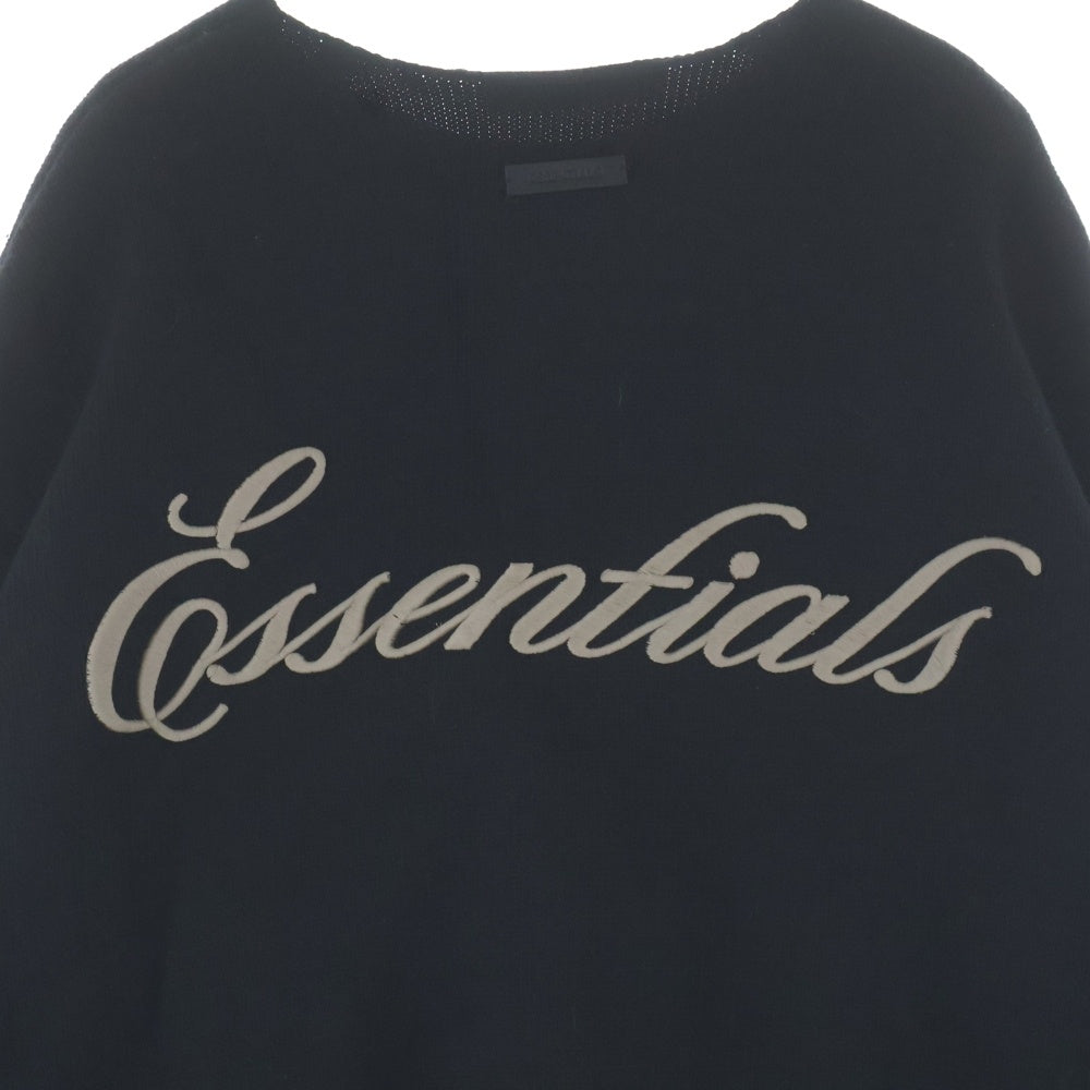 FEAR OF GOD ESSENTIALS(フィアオブゴッド エッセンシャルズ) 25AW WAFFLE CREWNECK SWEATER ワッフル クルーネック 長袖ニットセーター ブラック