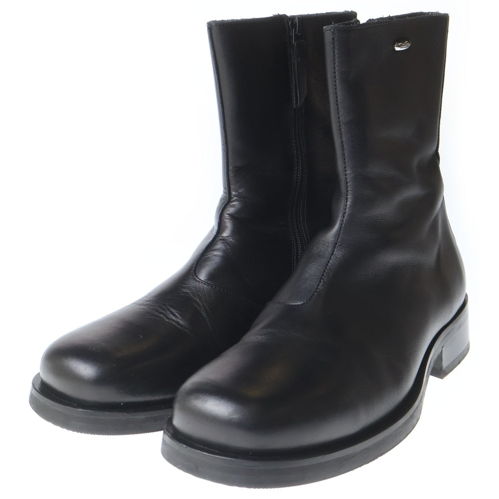 OUR LEGACY(アワーレガシー) CAMION BOOT スクエアトゥ サイドジップ レザー ハイカットブーツ ブラック COCBB