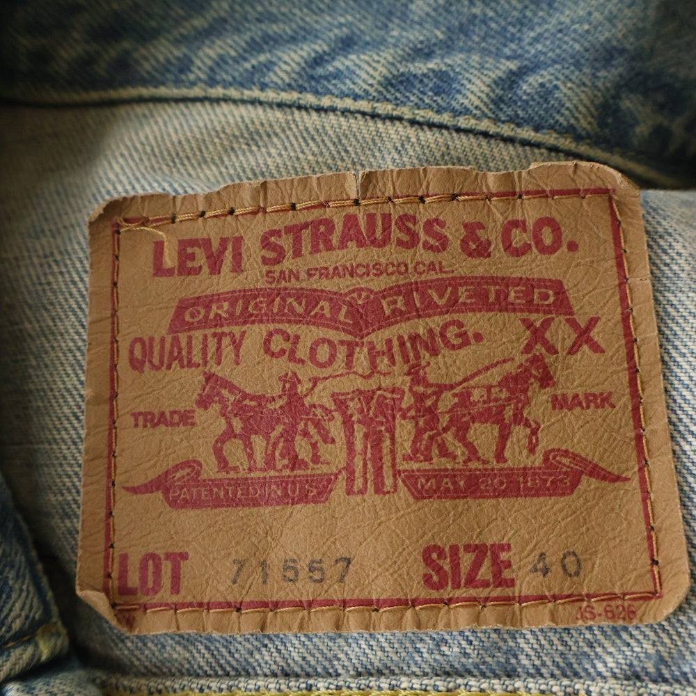 Levi's(リーバイス) 90S ボタン裏刻印J02 デニムトラッカー ジャケット インディゴ