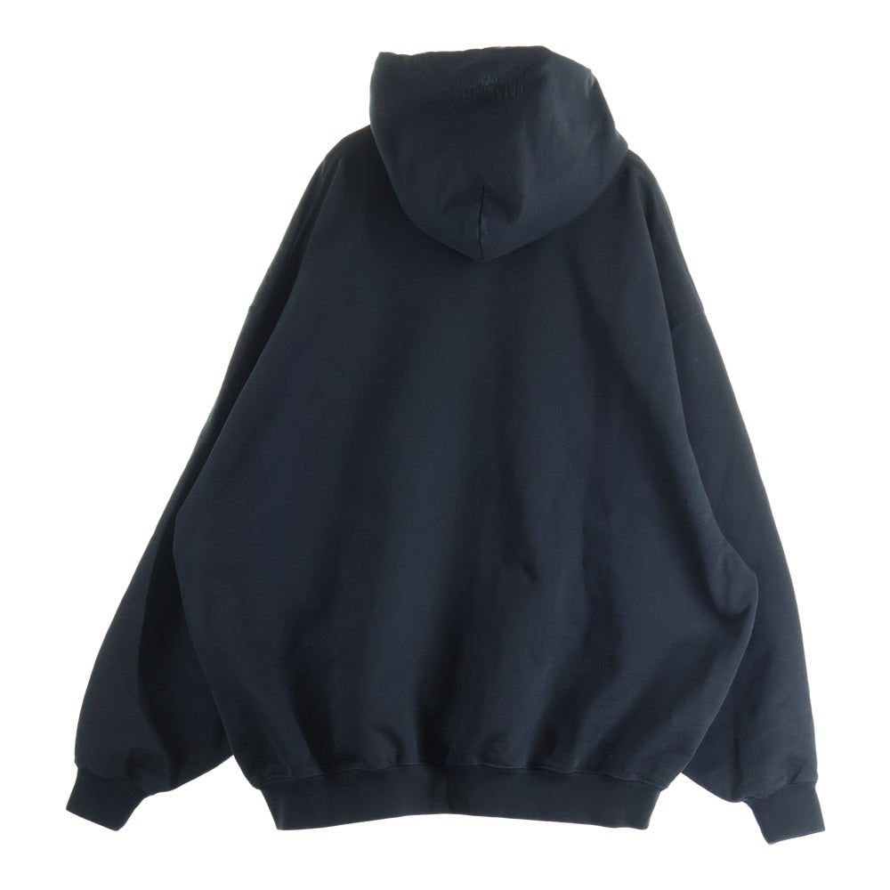 VETEMENTS(ヴェトモン) SWEATSHIRTS フロントロゴ フーディー プルオーバー スウェットパーカー ブラック UE54HD100B
