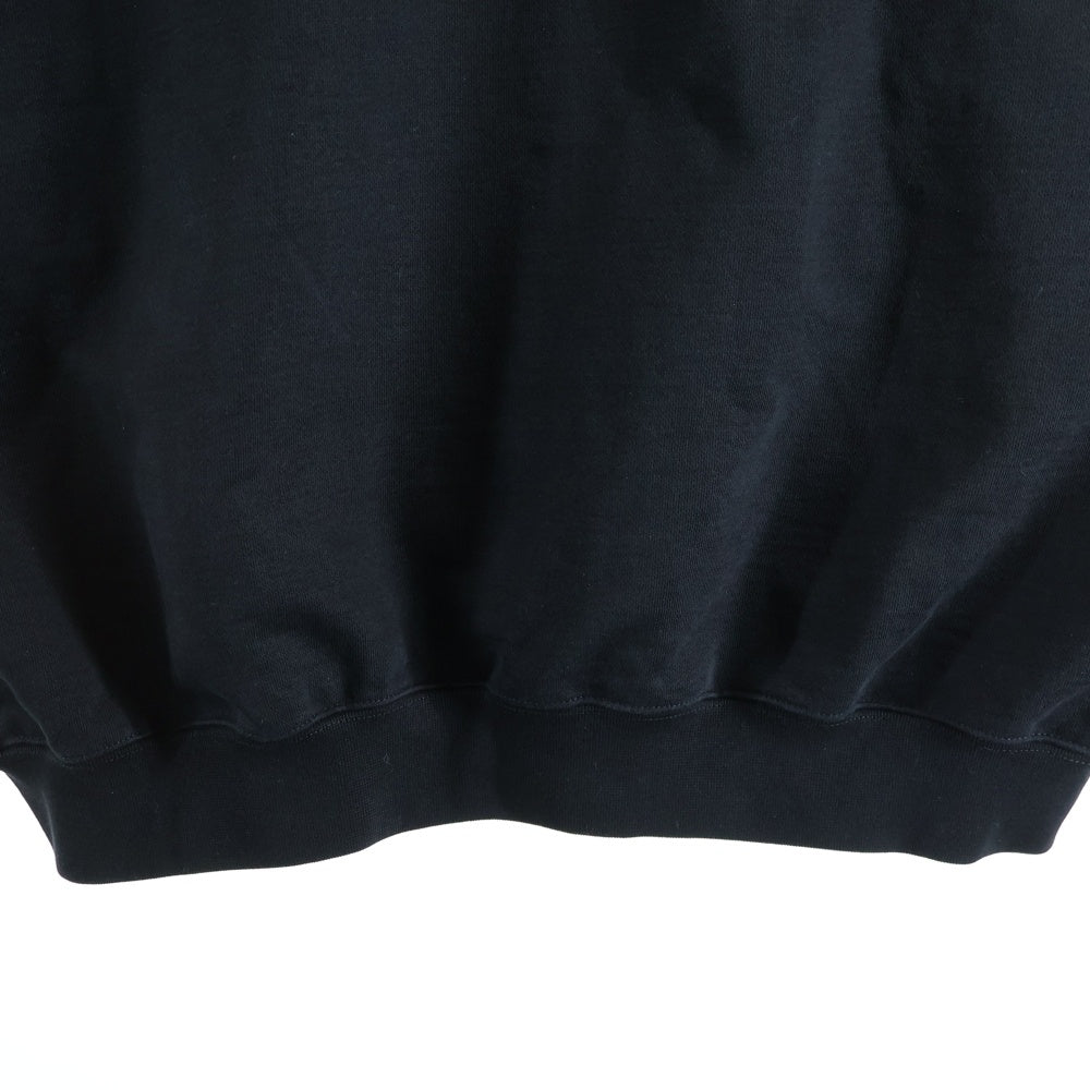 VETEMENTS(ヴェトモン) SWEATSHIRTS フロントロゴ フーディー プルオーバー スウェットパーカー ブラック UE54HD100B