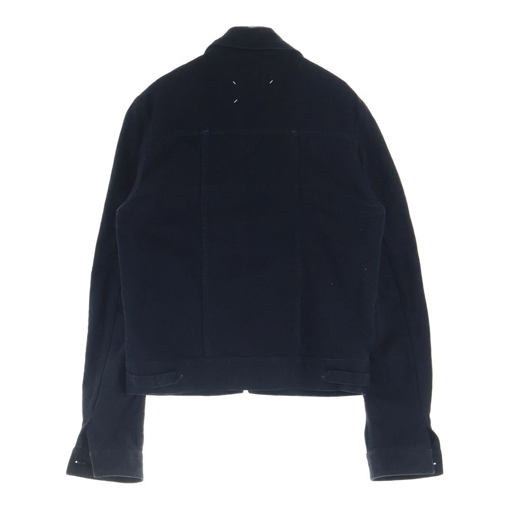 Maison Martin Margiela(メゾンマルタンマルジェラ) 16AW ジップアップ ポケット付きデニムジャケット ブラック S50AM0270-S30535
