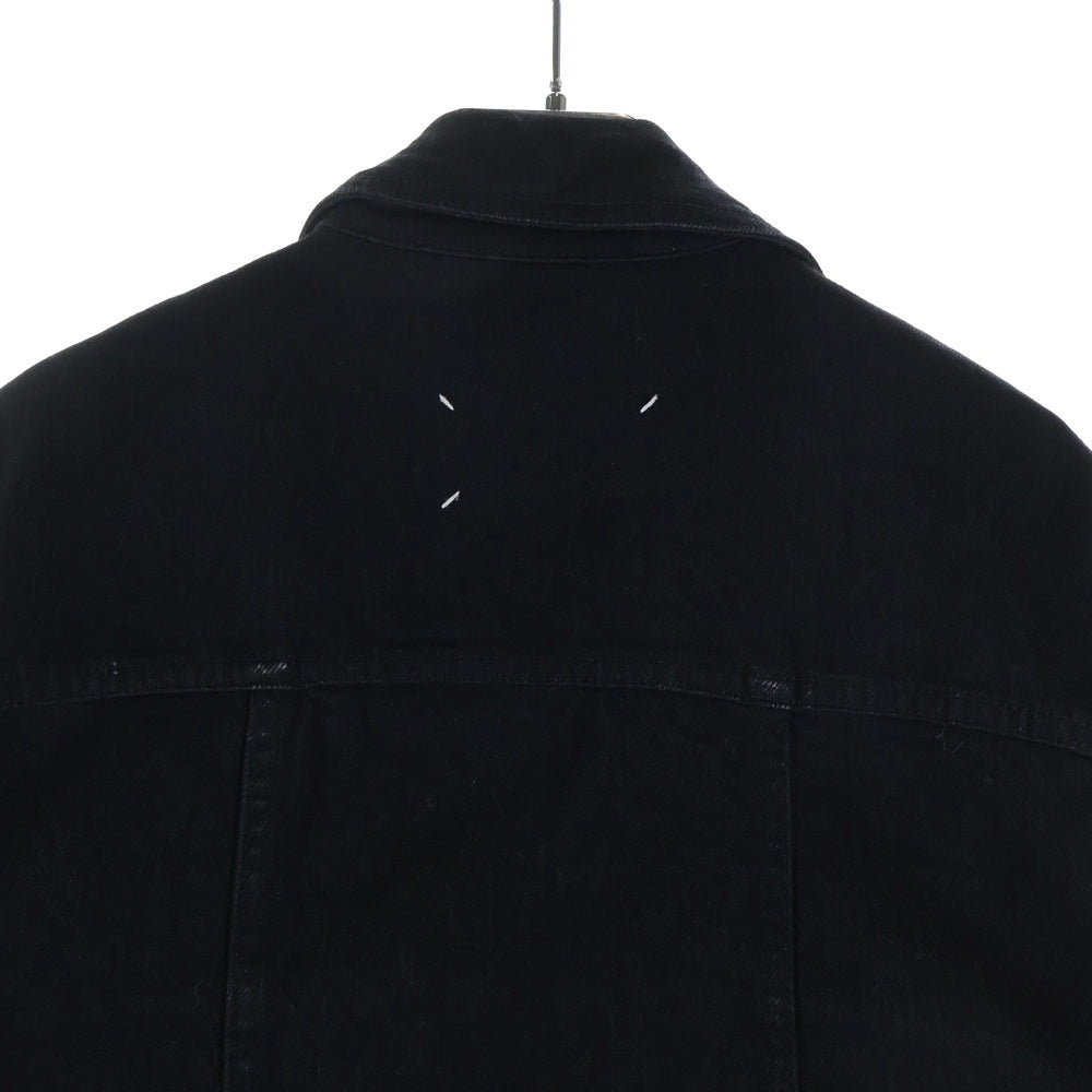 Maison Martin Margiela(メゾンマルタンマルジェラ) 16AW ジップアップ ポケット付きデニムジャケット ブラック S50AM0270-S30535