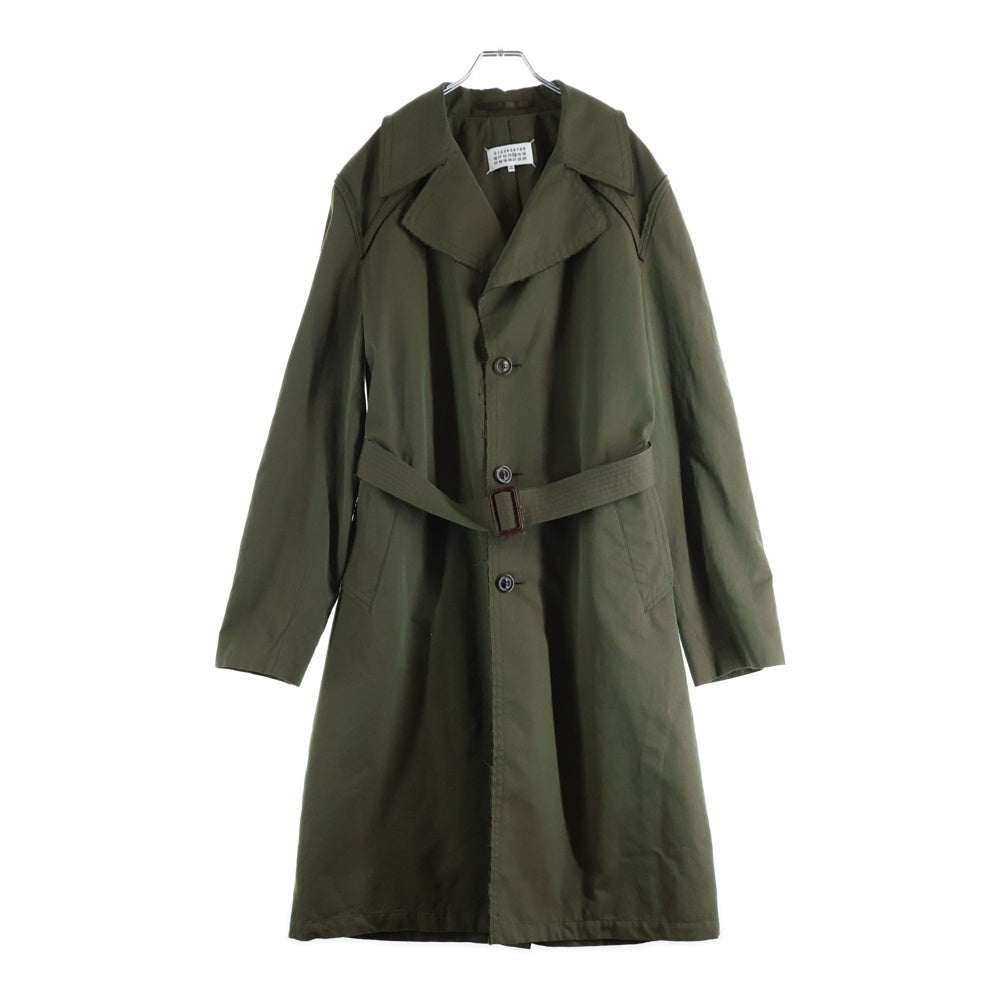 Maison Martin Margiela(メゾンマルタンマルジェラ) 19SS カットオフ 3B ベルト付き ロング トレンチコート カーキ S50AH0049-S49417