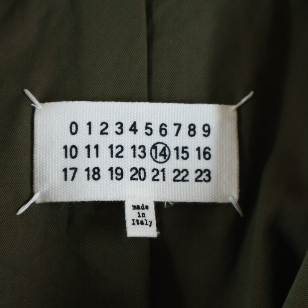 Maison Martin Margiela(メゾンマルタンマルジェラ) 19SS カットオフ 3B ベルト付き ロング トレンチコート カーキ S50AH0049-S49417