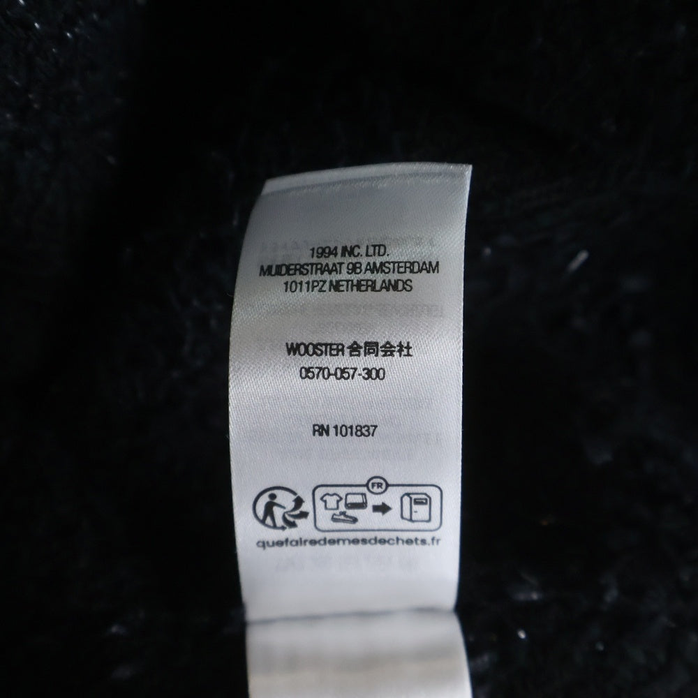 SUPREME(シュプリーム) 24AW Boucle Zip Up Shirt ブークレ ジップ アップ 長袖シャツ ブラック