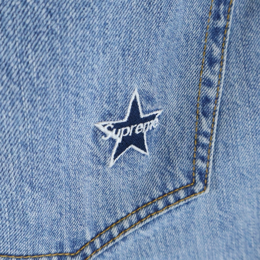 SUPREME(シュプリーム) 25AW Washed Regular Jean ウォッシュド レギュラー ジーンズ バックスター刺繍 デニムパンツ インディゴ