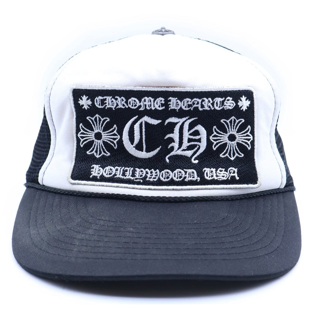 CHROME HEARTS(クロムハーツ) CH TRUCKER CAP トラッカーメッシュキャップ 帽子 ブラック/ホワイト