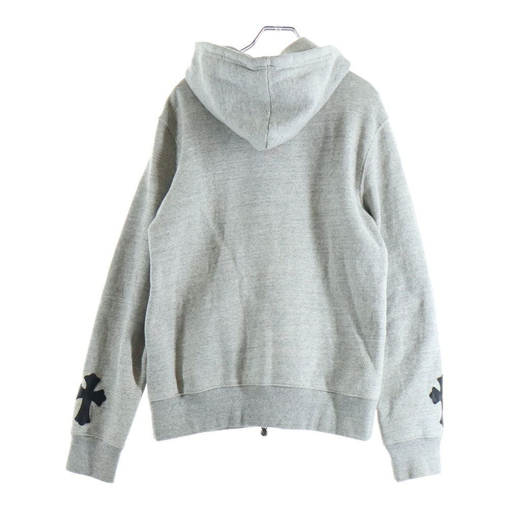 CHROME HEARTS(クロムハーツ) CROSS PATCH DOUBLE ZIP UP HOODIE