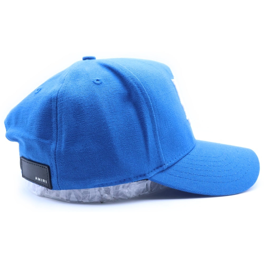 AMIRI キャップ ブルー AMIRI(アミリ) FULL CANVAS MA HAT ロゴ刺繍 キャンバス ベースボール
