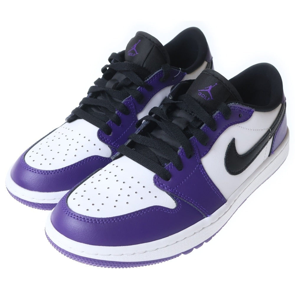 NIKE(ナイキ) Air Jordan 1 Low Golf DQ9315-105 エアジョーダン1 ロー ゴルフ ローカットシューズ スニーカー ホワイト/パープル US8/26.0cm