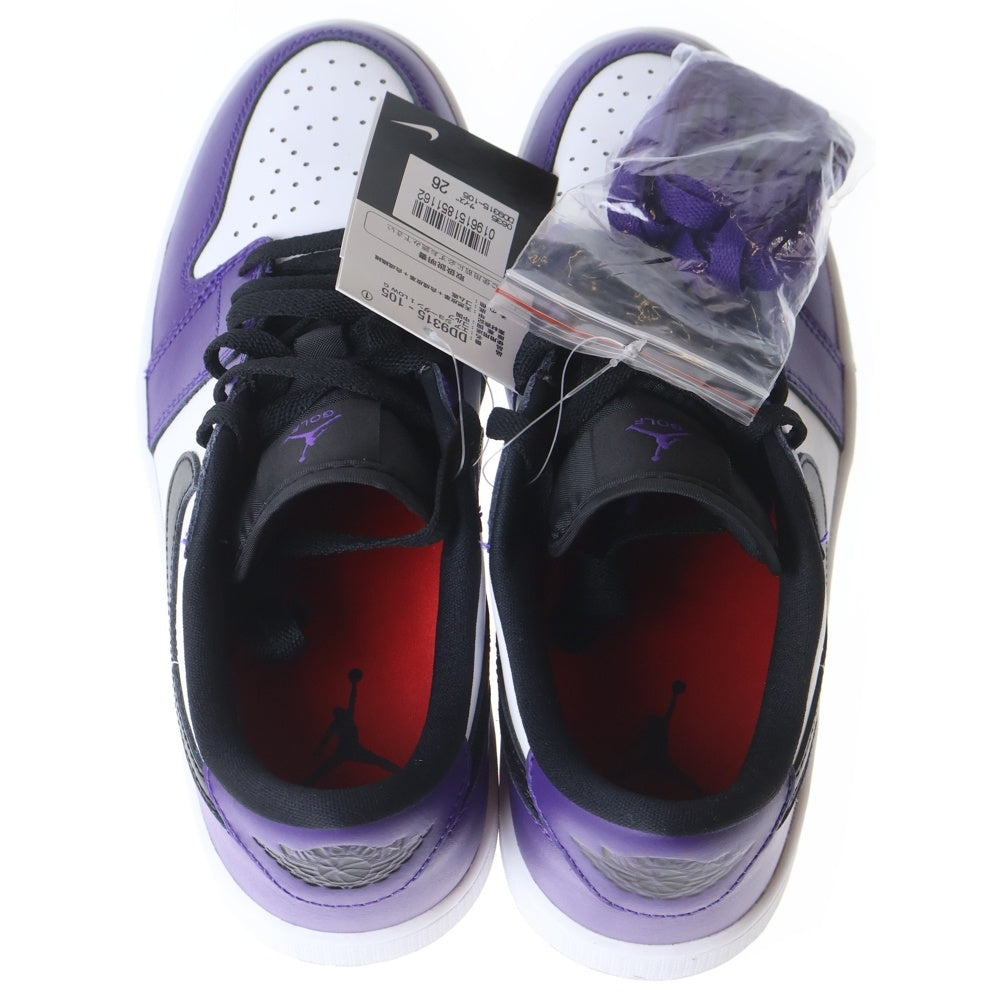 NIKE(ナイキ) Air Jordan 1 Low Golf DQ9315-105 エアジョーダン1 ロー ゴルフ ローカットシューズ スニーカー ホワイト/パープル US8/26.0cm