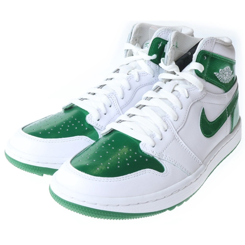 NIKE(ナイキ) AIR JORDAN 1 HIGH GOLF DQ0660-130 エアジョーダン1 ハイ ゴルフ ハイカットスニーカー シューズ ホワイト/グリーン US8.5/26.5cm