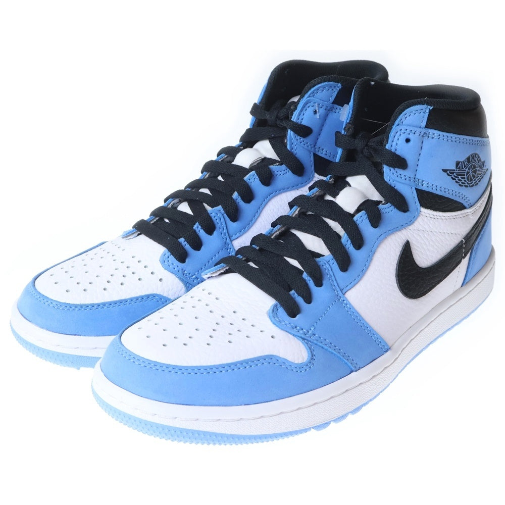 NIKE(ナイキ) Air Jordan 1 High Golf DQ0660-400 エアジョーダン1 ハイ ゴルフ ハイカットスニーカー シューズ ホワイト/ブルー US8.5/26.5cm