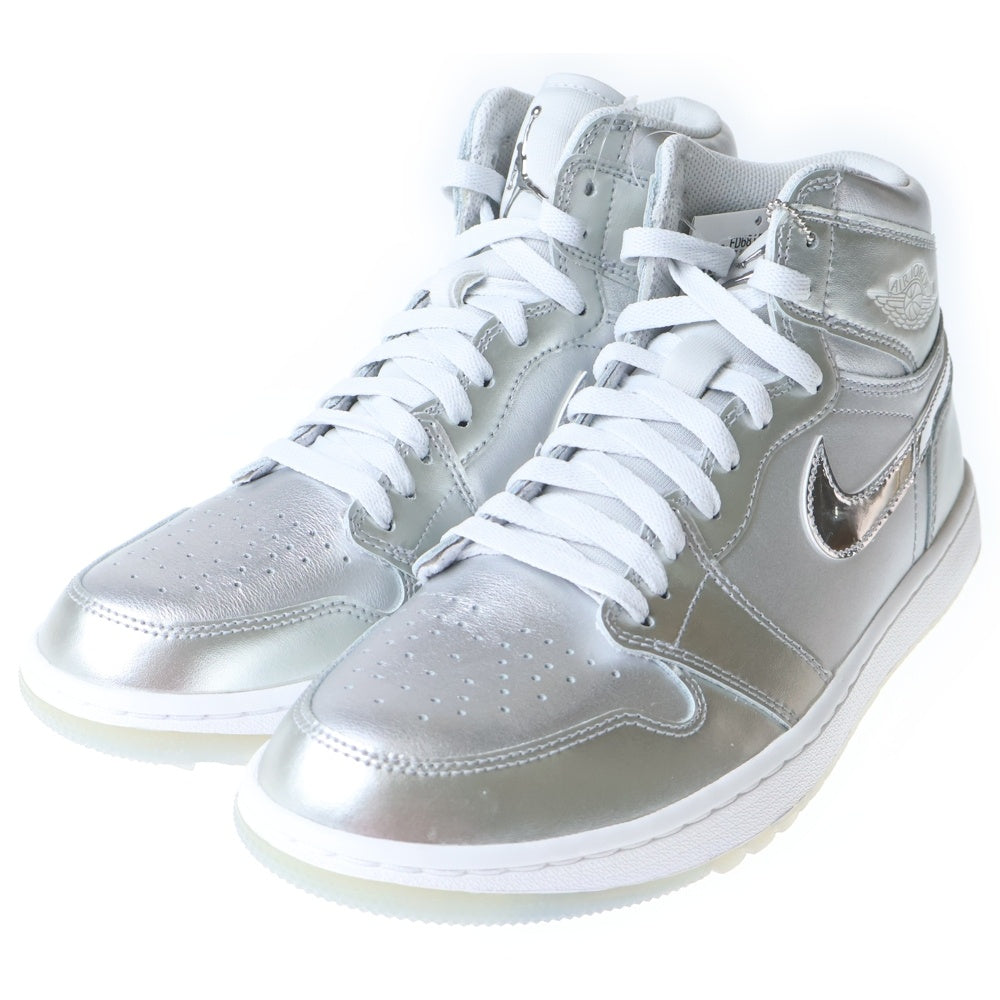 NIKE(ナイキ) Air Jordan 1 High Golf FD6815-001 エアジョーダン1 ハイ ゴルフ ハイカットスニーカー シューズ シルバー US8.5/26.5cm