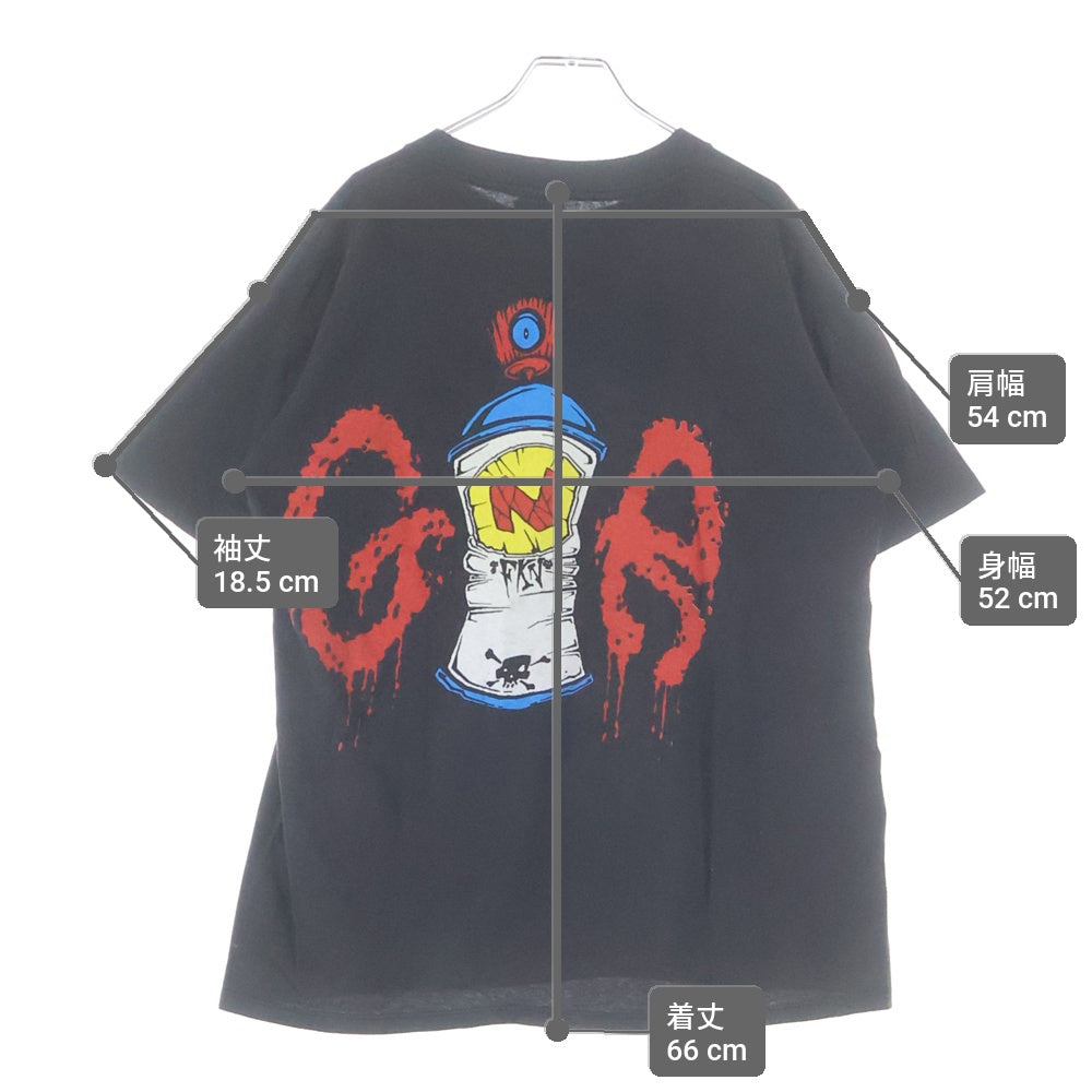 VINTAGE(ヴィンテージ) 90s GUNS N' ROSES 1993 CLOWN BROCK ガンズ アンド ローゼズ クラウンブロック フロントプリントTシャツ カットソー ブラック