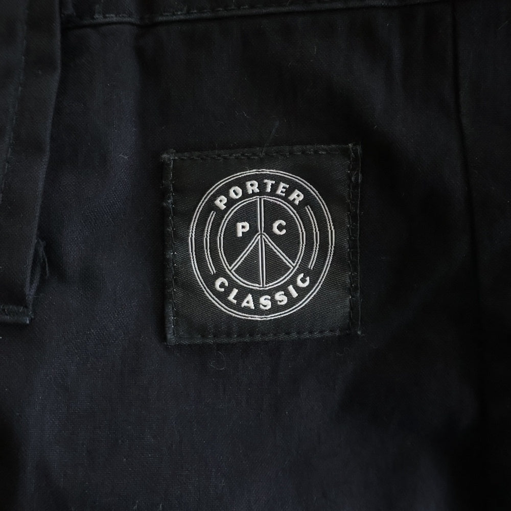 Porter Classic(ポータークラシック) POPLIN DUKE ELLINGTON PANTS ポプリンデュークエリントン パンツ ブラック