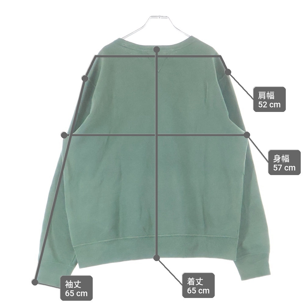 RRL(ダブルアールエル) フロント グラフィックプリント スウェットシャツ グリーン 782629627001