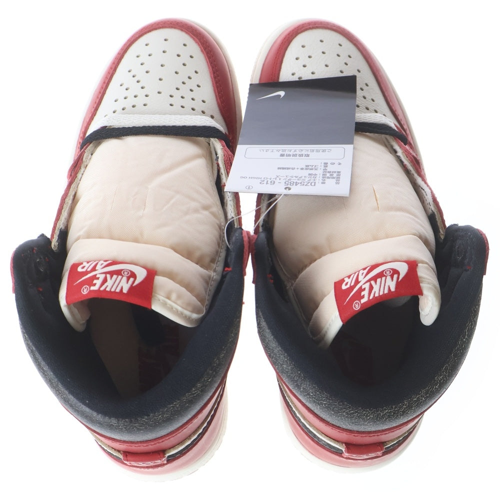 NIKE(ナイキ) AIR JORDAN 1 HIGH OG エアジョーダン1 ハイ OG ロスト&ファウンド シカゴ ハイカットスニーカー シューズ ホワイト/レッド US4/23.0cm DZ5485-612 レディース