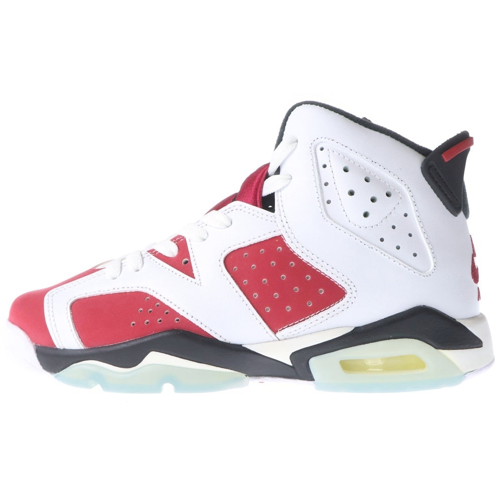 NIKE(ナイキ) AIR JORDAN 6 GS Carmine エアジョーダン カーマイン ハイカットスニーカー ホワイト/レッド US5Y/23.5cm 384665-106 レディース