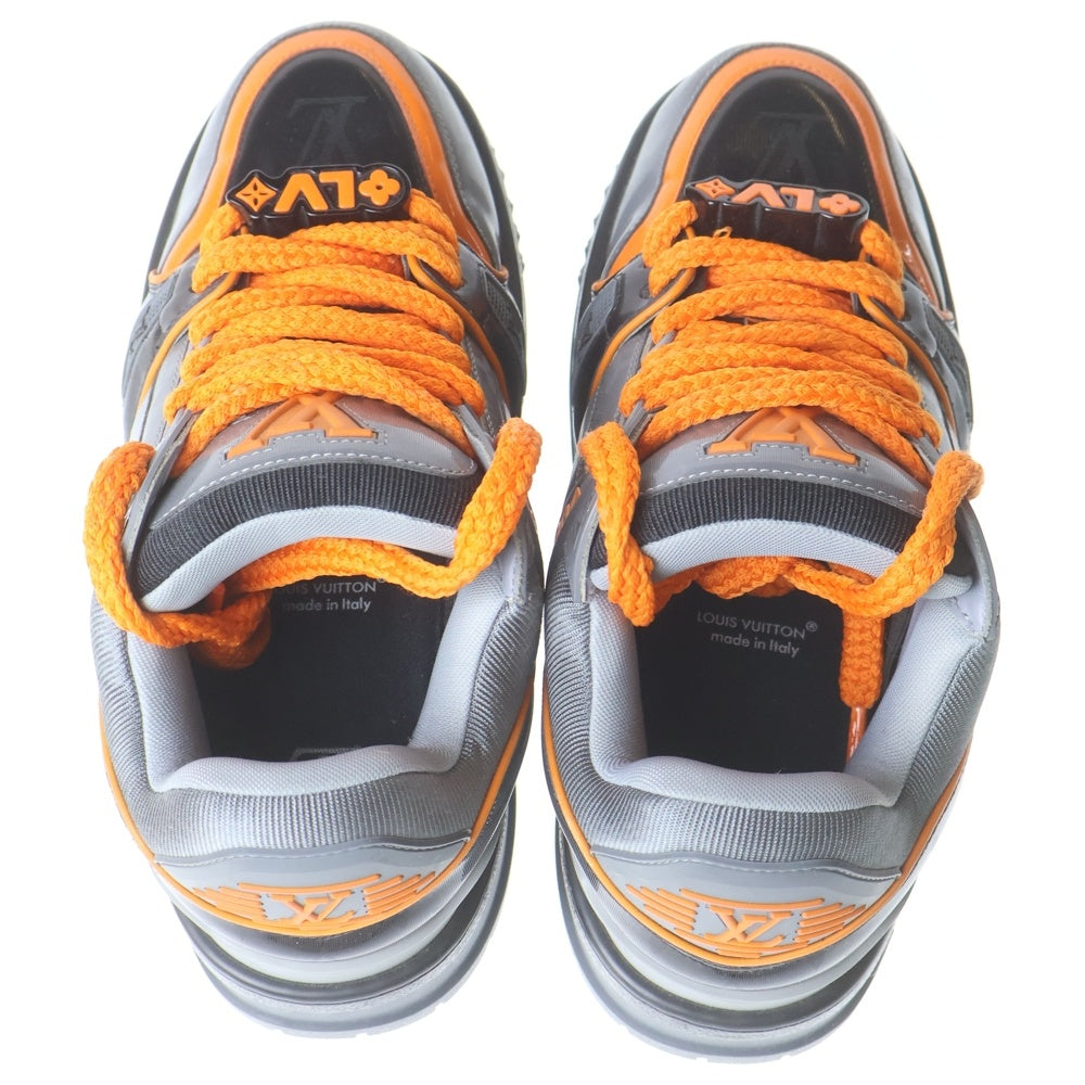 LOUIS VUITTON(ルイヴィトン) LV TRAINER トレイナー マキシ ライン ローカットスニーカー ブラック/オレンジ 1ACF6G