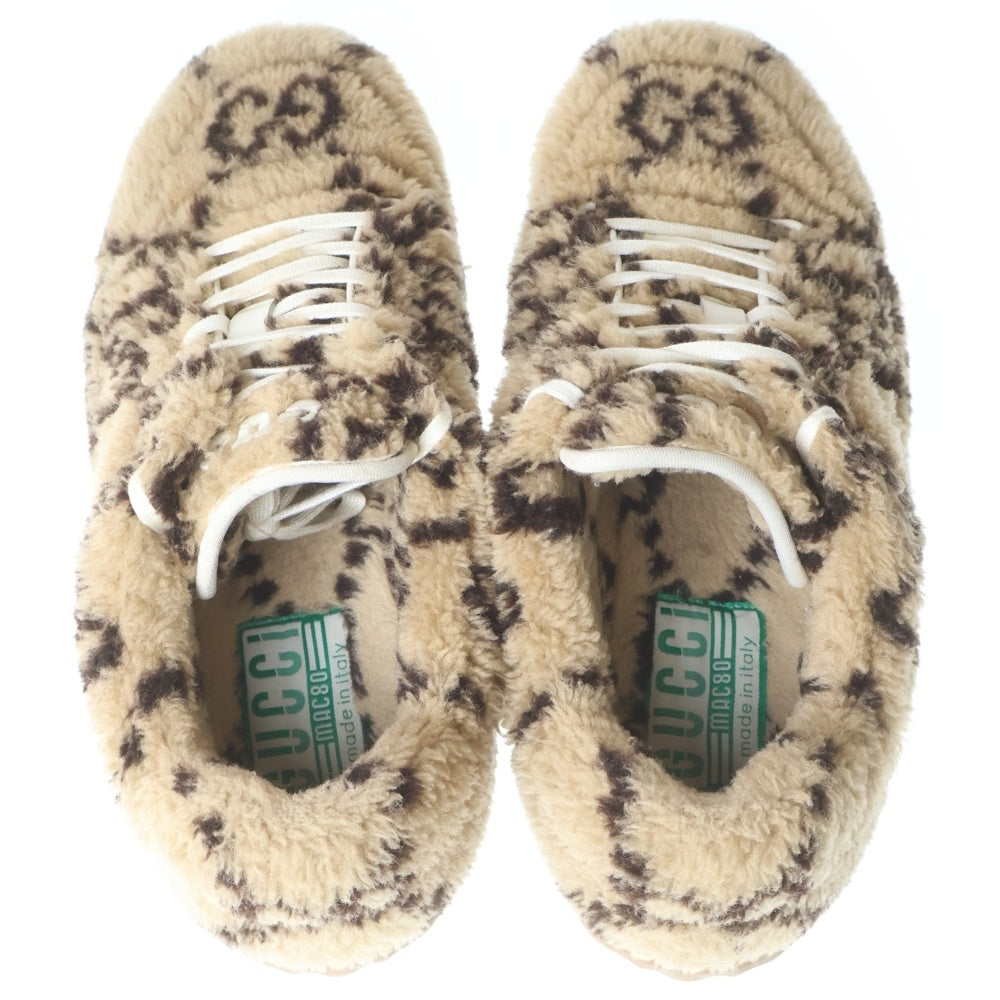 GUCCI グッチ MAC 80 SNEAKER マック GG刺繍 エンブロイダリー ローカットスニーカー ベージュ 760429 GUCCI(グッチ) MAC 80 SNEAKER マック GG刺繍 エンブロイダリー