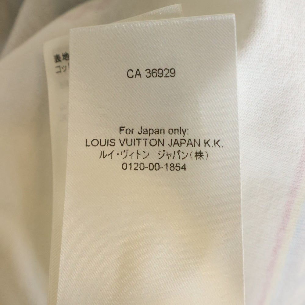 LOUIS VUITTON(ルイヴィトン) 23SS LVジャズフライヤー プリント クルーネック 半袖Tシャツ カットソー ホワイト RM231M NPG HOY30W