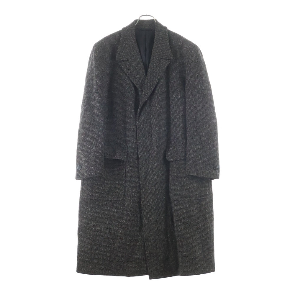 Yohji Yamamoto(ヨウジヤマモト) ×D'URBAN A.A.R ダーバン ノッチドラペル ツイード ロングコート ブラウン X260620-88