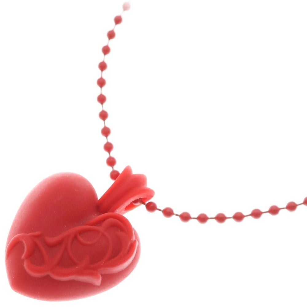 CHROME HEARTS(クロムハーツ) RUBBER HEART ハート ラバーネックレス シリコン レッド BCA307
