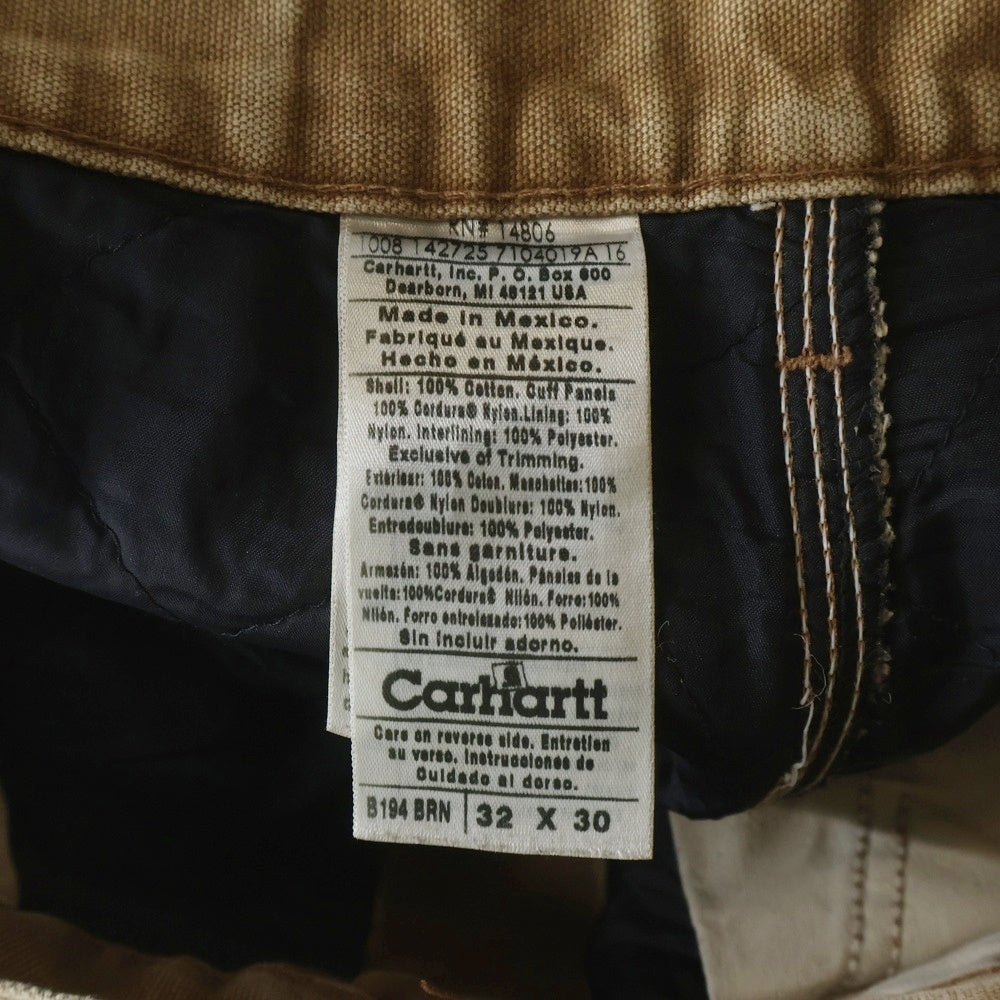 CARHARTT(カーハート) B01 Double Knee Work Pants メキシコ製 ダブルニー ワークパンツ ブラウン B194 BRN
