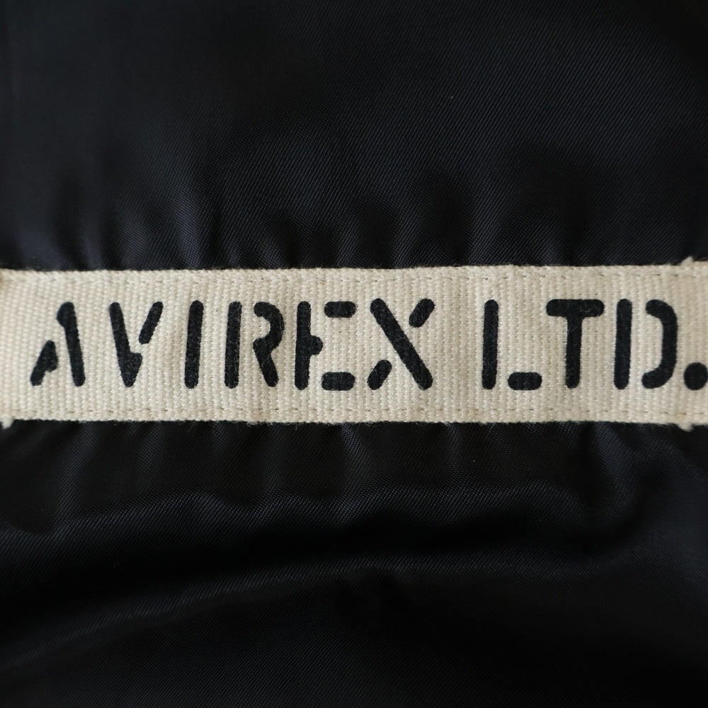 AVIREX(アヴィレックス) INTERMEDIATE MA-1 783-2252006 インターミディエイト ジップアップ リバーシブル フライトジャケット ブラック