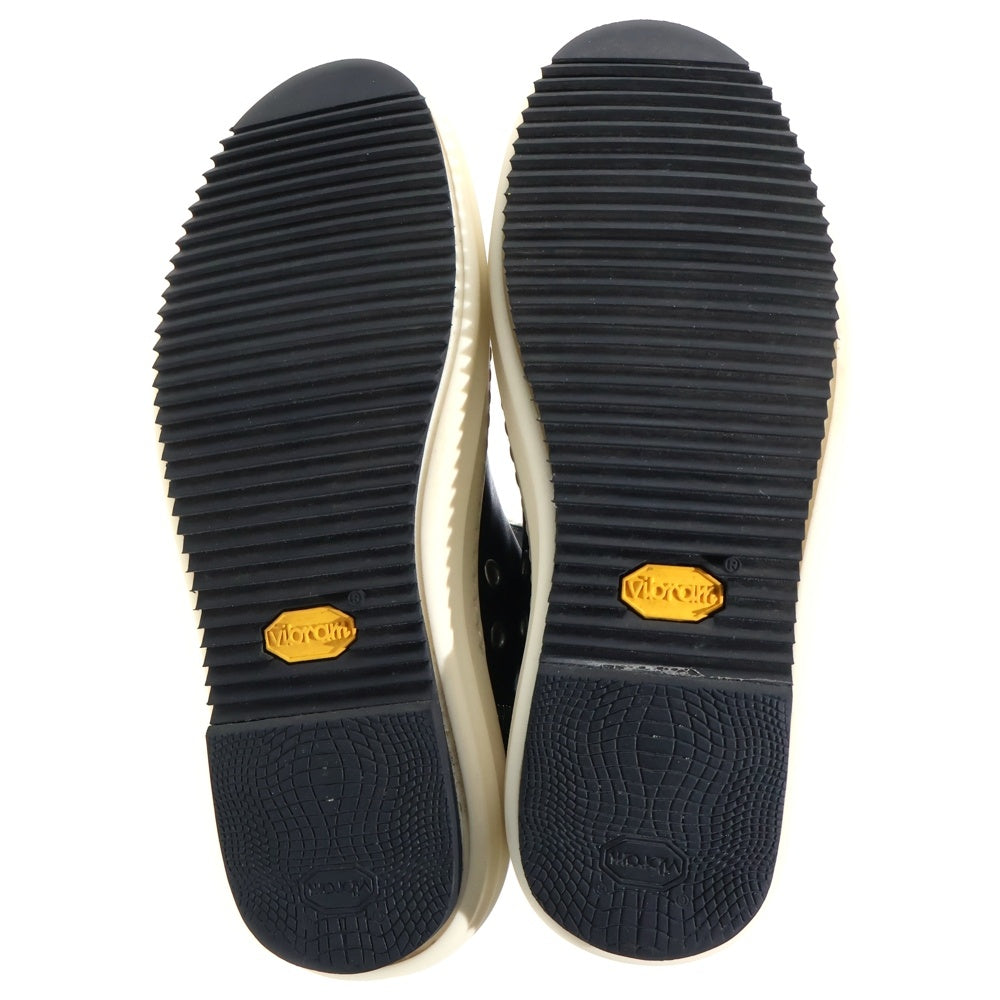 Rick Owens(リックオウエンス) RAMONES ラモーンズ サイドジップレザーハイカットスニーカー シューズ ブラック 64870