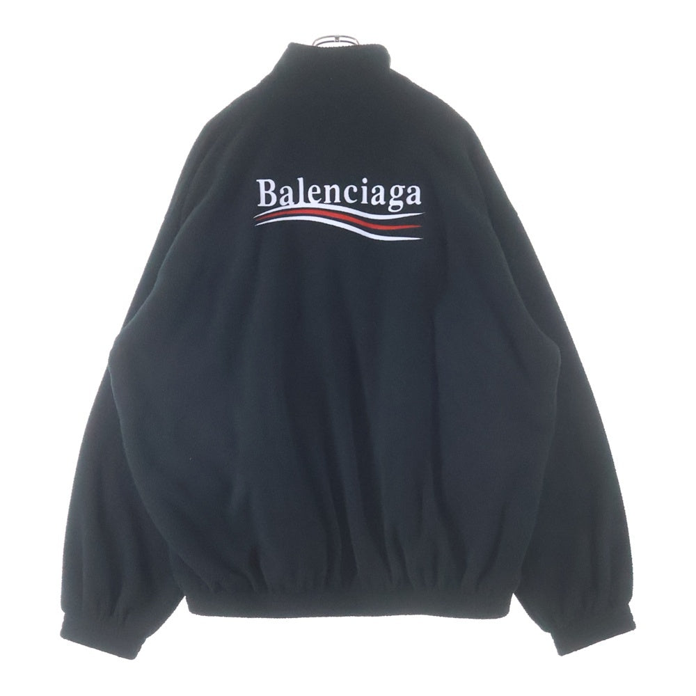 BALENCIAGA(バレンシアガ) 23AW Oversized Logo Embroidered Fleece Jacket キャンペーンロゴ フリースジャケット 768398 TOVV1