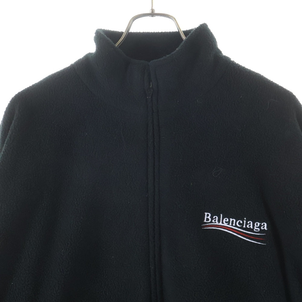 BALENCIAGA(バレンシアガ) 23AW Oversized Logo Embroidered Fleece Jacket キャンペーンロゴ フリースジャケット 768398 TOVV1