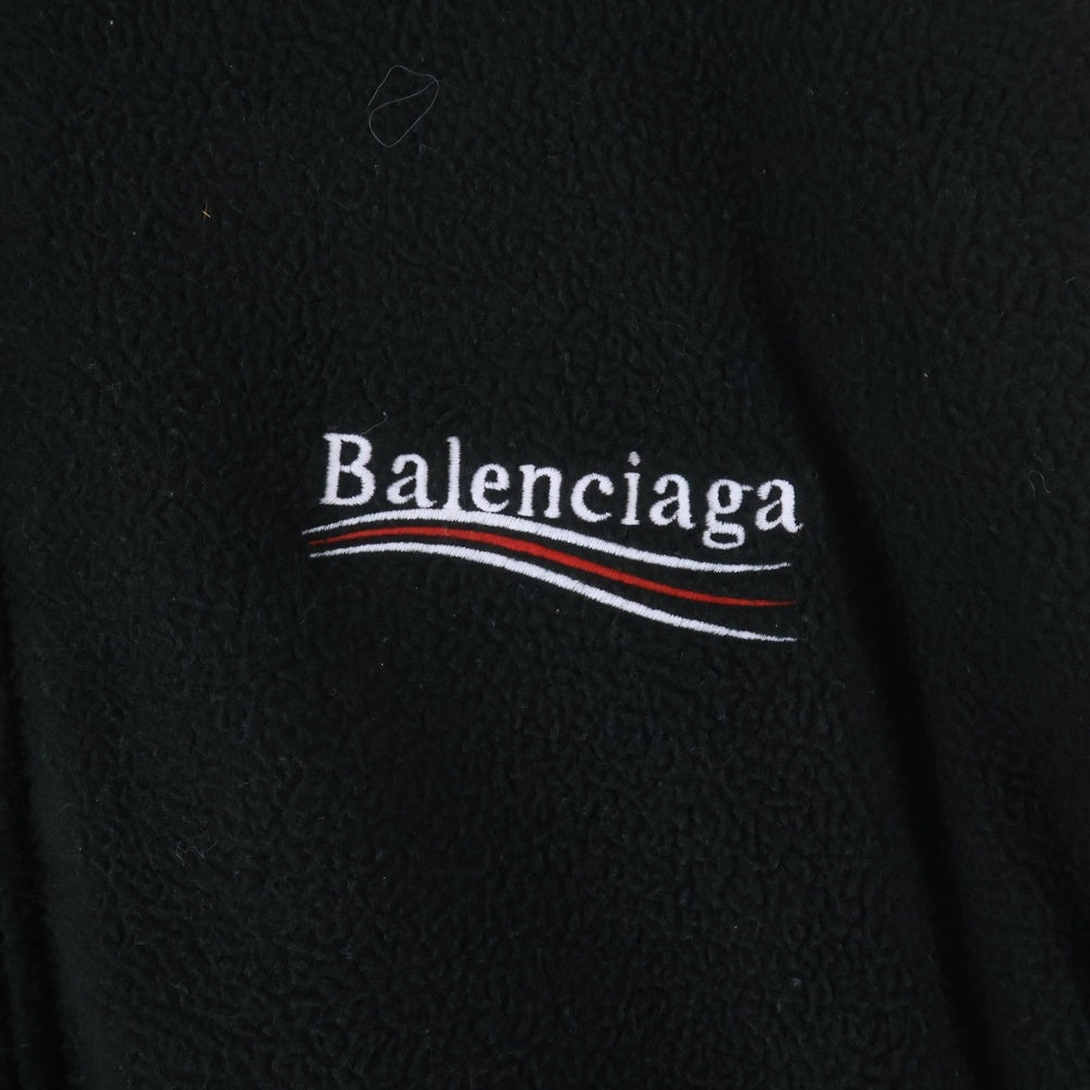 BALENCIAGA(バレンシアガ) 23AW Oversized Logo Embroidered Fleece Jacket キャンペーンロゴ フリースジャケット 768398 TOVV1
