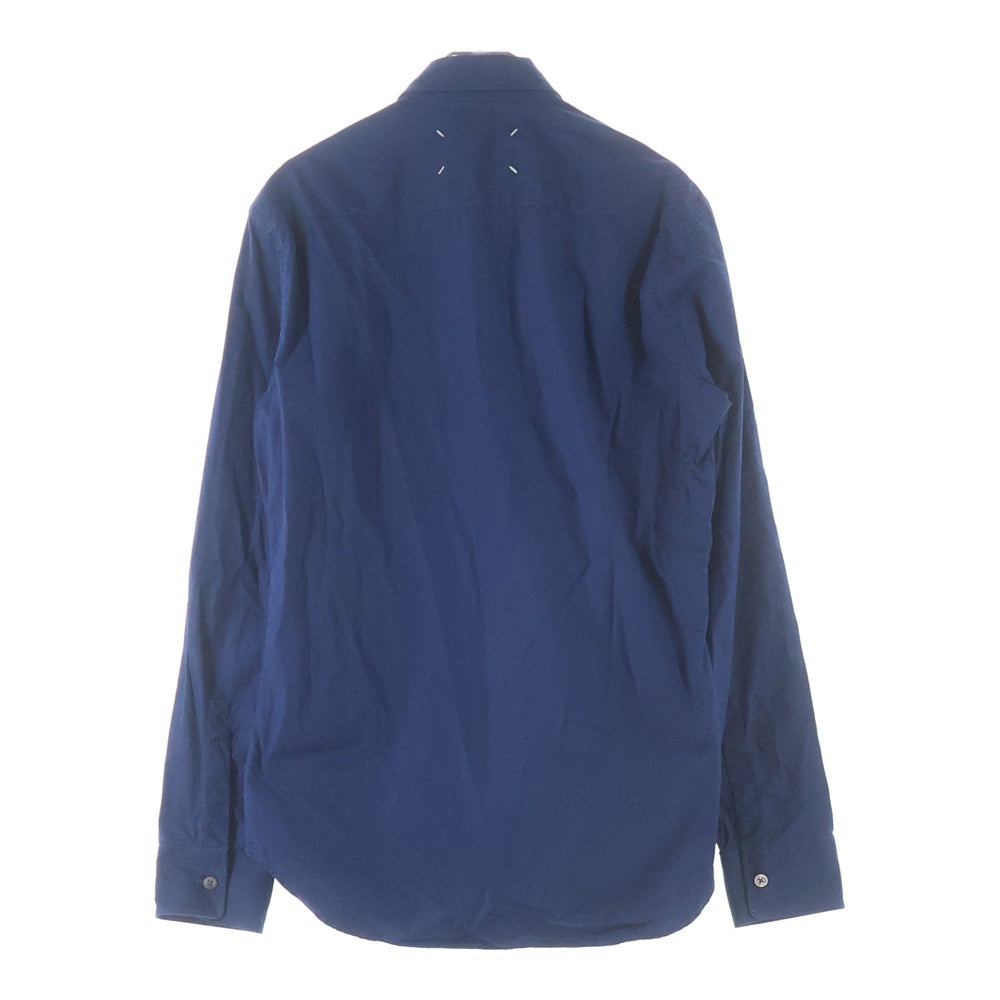 Maison Martin Margiela(メゾンマルタンマルジェラ) 21SS 比翼ボタン 長袖シャツ ネイビー S50DL0435 S43001