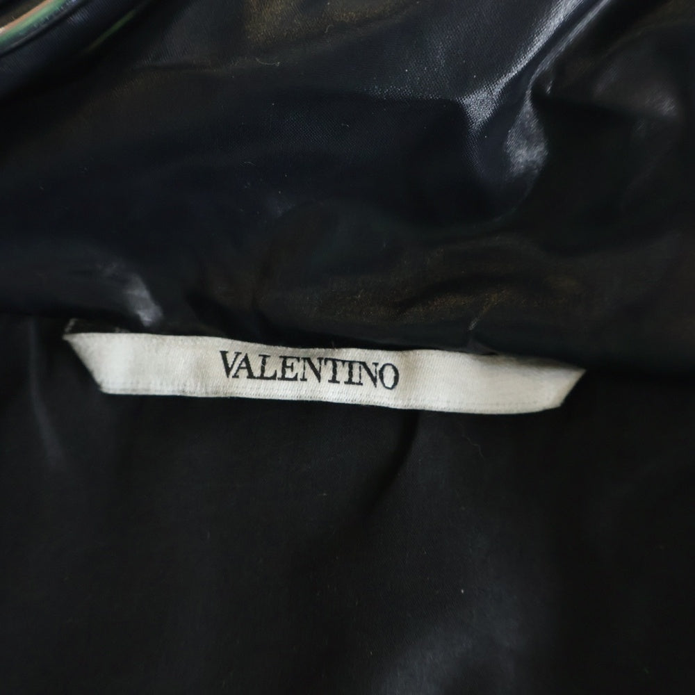 VALENTINO(ヴァレンティノ) 20AW 袖VLTNロゴプリント ジップアップ ダウンジャケット ブラック UV0CNA316SM