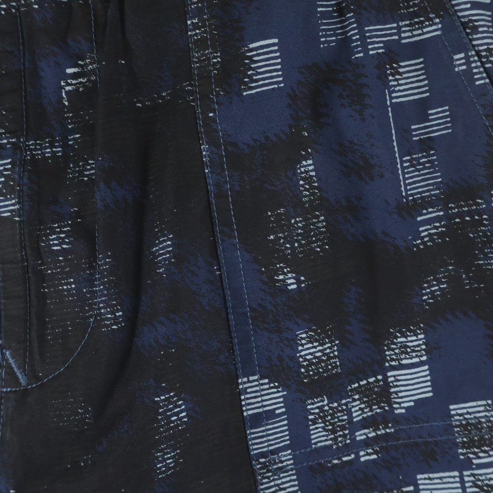 STONE ISLAND(ストーンアイランド) 24AW 2WAY PANTS 総柄 コンパスロゴワッペン イージーパンツ ネイビー 8115335E2