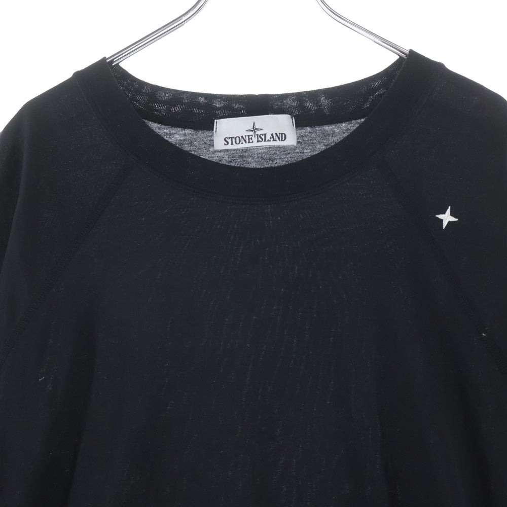STONE ISLAND(ストーンアイランド) 24SS コンパスロゴ刺繍 クルーネック 半袖Tシャツ カットソー ブラック 8015201G3