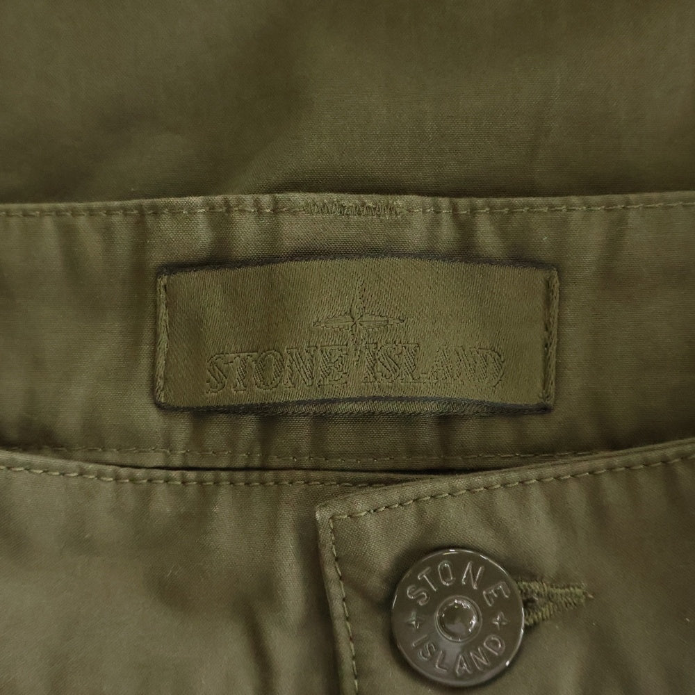 STONE ISLAND(ストーンアイランド) 24AW CARGO GHOST PIECE コンパスロゴワッペン ゴーストピース カーゴパンツ カーキ 8115311F1