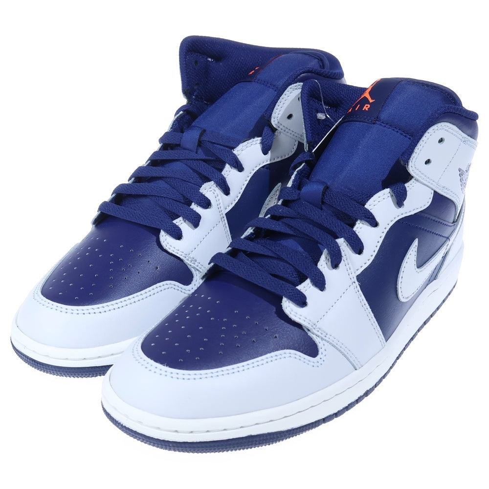 NIKE(ナイキ) AIR JODAN 1 MID Blue Void DQ8426-403 エアジョーダン1 ミッド ブルーボイド ミッドカットスニーカー シューズ ブルー/ホワイト US10/28.0cm
