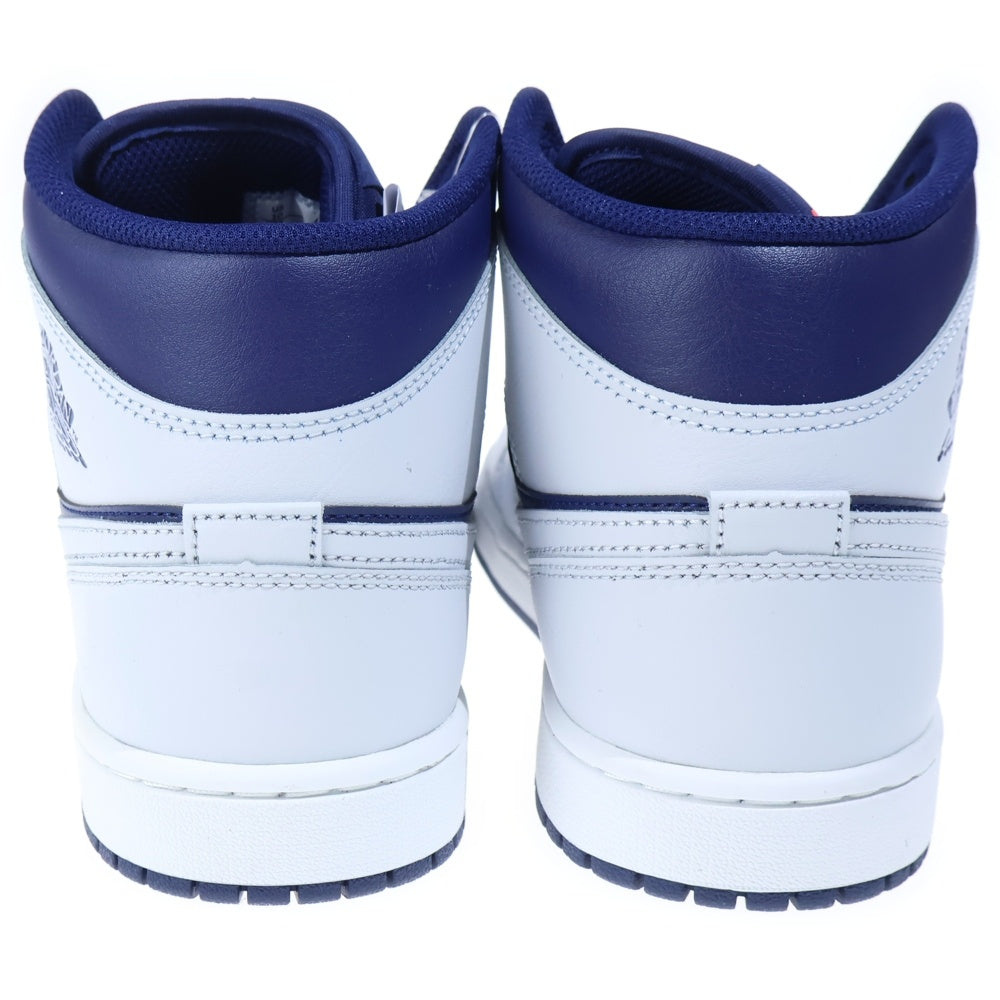 NIKE(ナイキ) AIR JODAN 1 MID Blue Void DQ8426-403 エアジョーダン1 ミッド ブルーボイド ミッドカットスニーカー シューズ ブルー/ホワイト US10/28.0cm