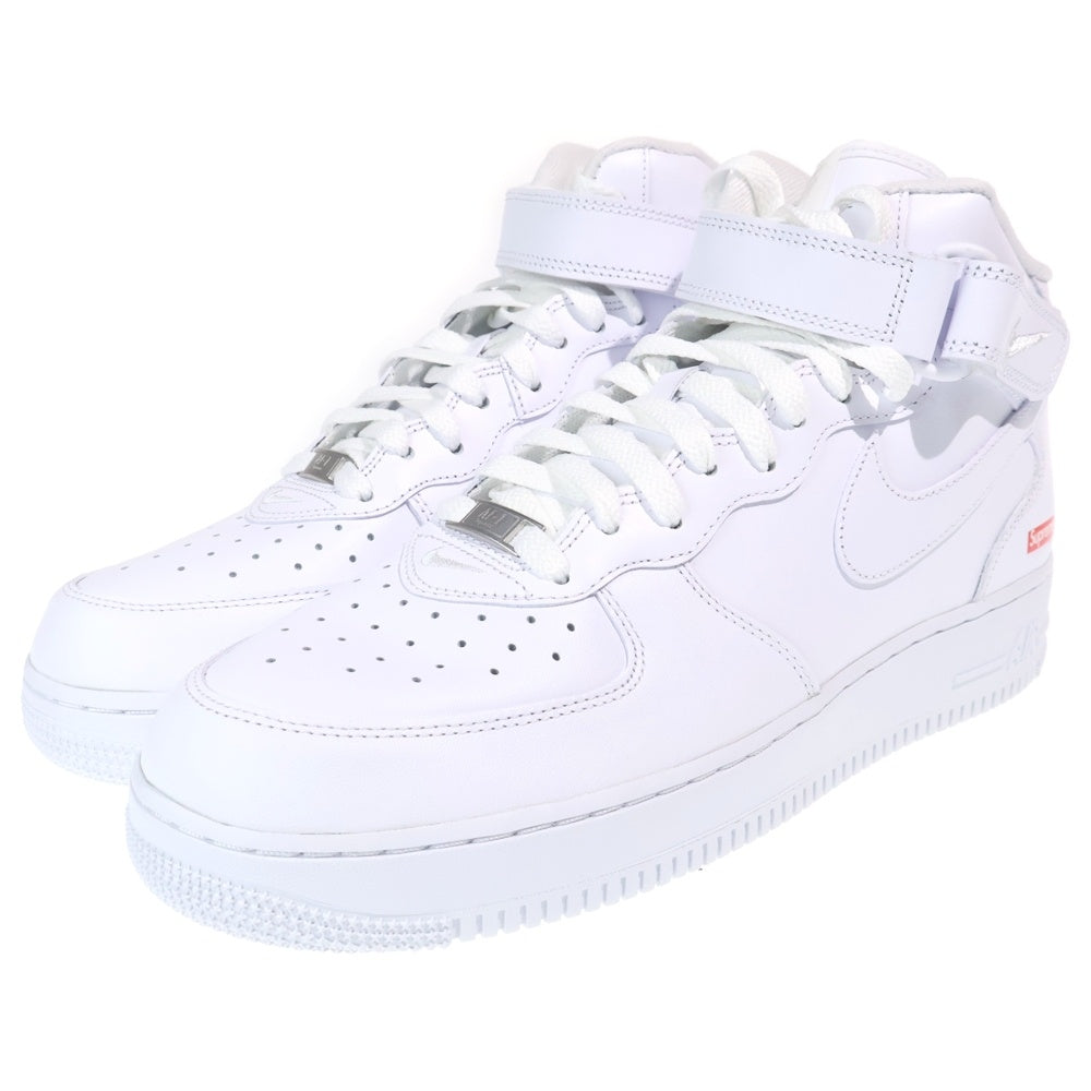 SUPREME(シュプリーム) ×NIKE AIR FORCE 1 MID SP FZ8784-100 ナイキ エアフォース1 ミッドカットスニーカー シューズ ホワイト US10.5/28.5cm