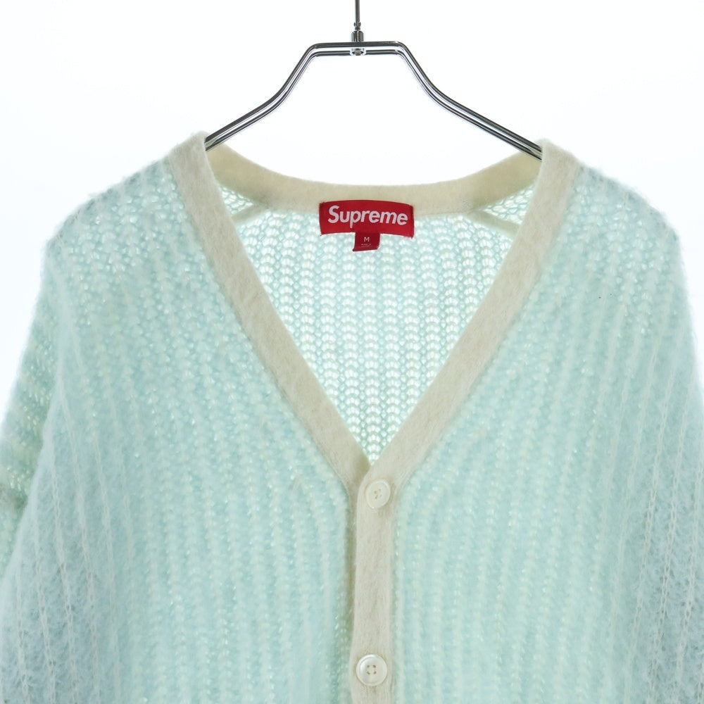 SUPREME(シュプリーム) 25SS 2-Tone Mohair Cardigan ツートーン モヘアカーディガン ライトブルー