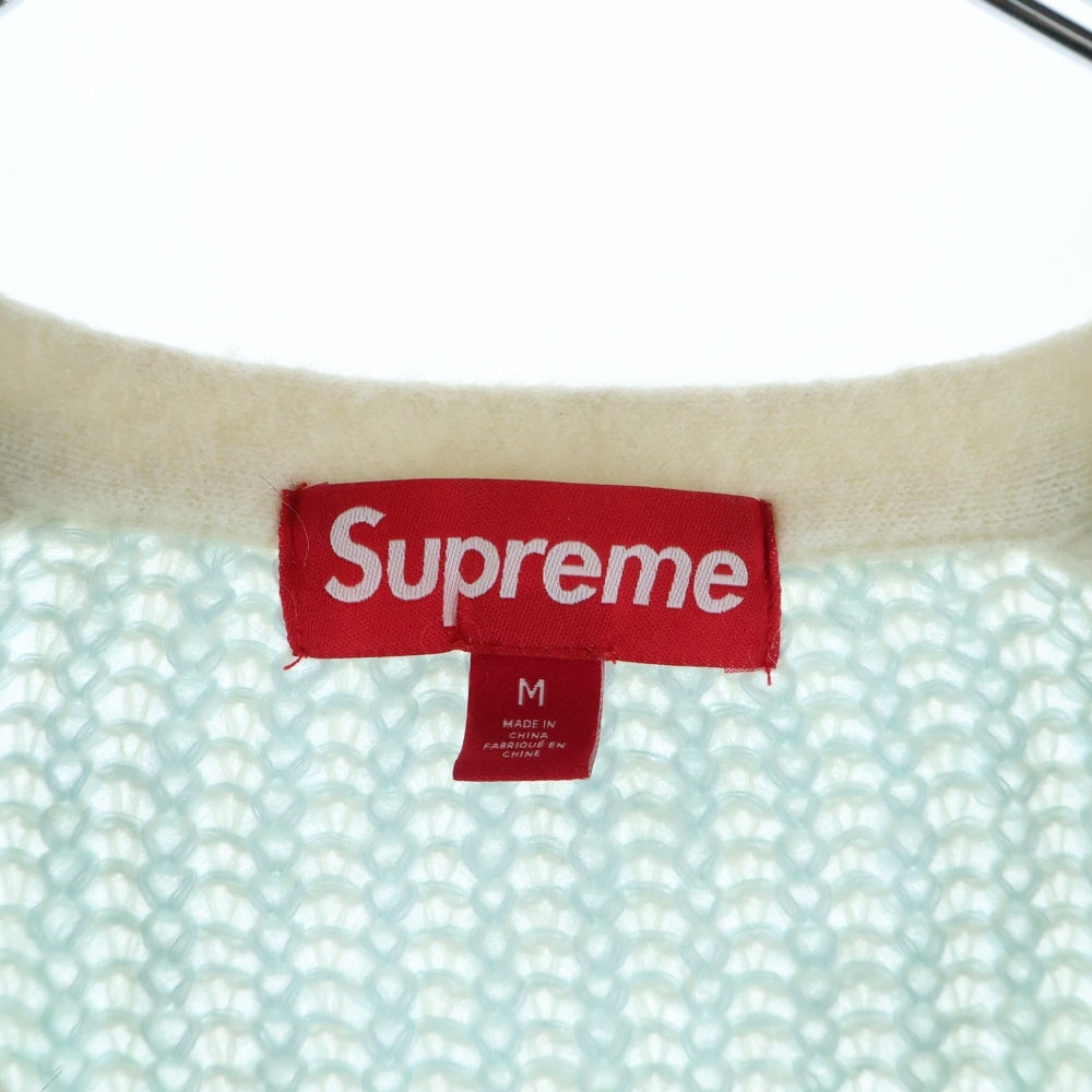 SUPREME(シュプリーム) 25SS 2-Tone Mohair Cardigan ツートーン モヘアカーディガン ライトブルー