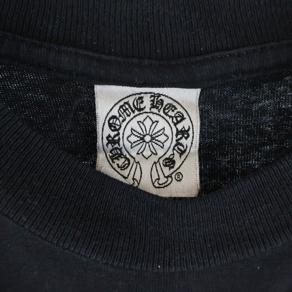 CHROME HEARTS(クロムハーツ) OLD CH T-SHIRT ニューヨーク限定 フローラルクロス クルーネック 半袖Tシャツ カットソー ブラック