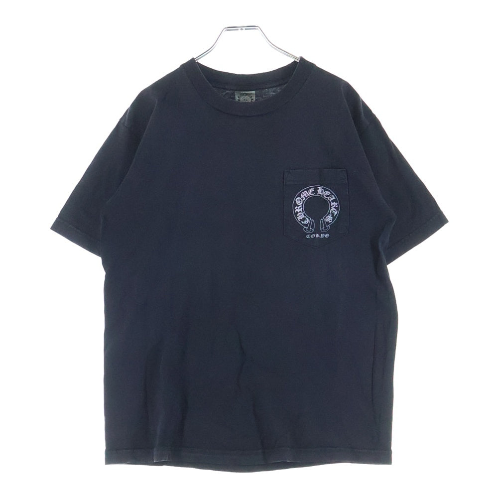 CHROME HEARTS(クロムハーツ) OLD CH T-SHIRT 東京限定 ファックユー バックフローラル フロントホースシュープリント クルーネック 半袖Tシャツ カットソー