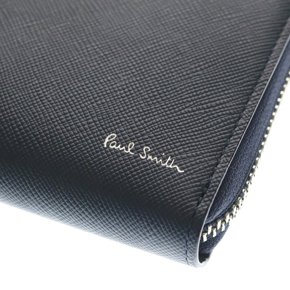 Paul Smith(ポールスミス) ブライトストライププラーロングウォレット 長財布 ネイビー 553-423 レディース