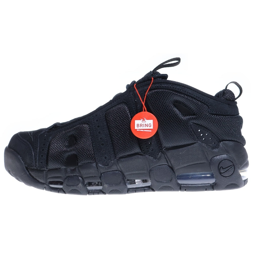 NIKE(ナイキ) AIR MORE UPTEMPO LOW TRIPLE BLACK IM6649-001 エアモアアップテンポ トリプルブラック ローカットスニーカー シューズ ブラック US10/28.0cm